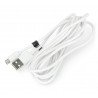 MicroUSB cable B - A - Esperanza EB145W - 2m - white - zdjęcie 2