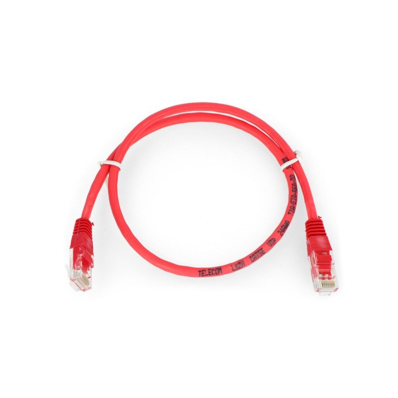 Przewód sieciowy Ethernet Patchcord UTP 5e 0,5 m - biały