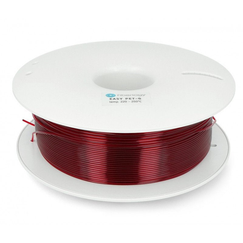 Filament Fiberlogy Easy PET-G 1,75mm 0,85kg - transparent Burgundy
