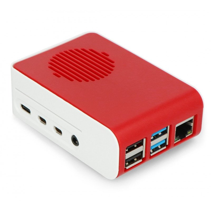 Raspberry Pi 4B - ABS - LT-4A11 - white and red