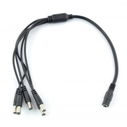 4x 50cm DC Power Supply 5.5mmx2.1mm 2.1mm Male to Male Straight Extension Cable 