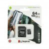 Kingston Canvas Select Plus microSD 64GB 100MB/s UHS-I Class 10 memory card with adapter - zdjęcie 1