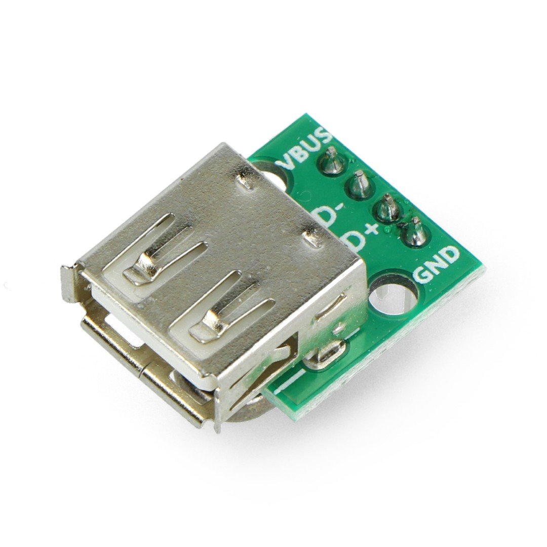 Module with USB socket type A - soldered-in connectors