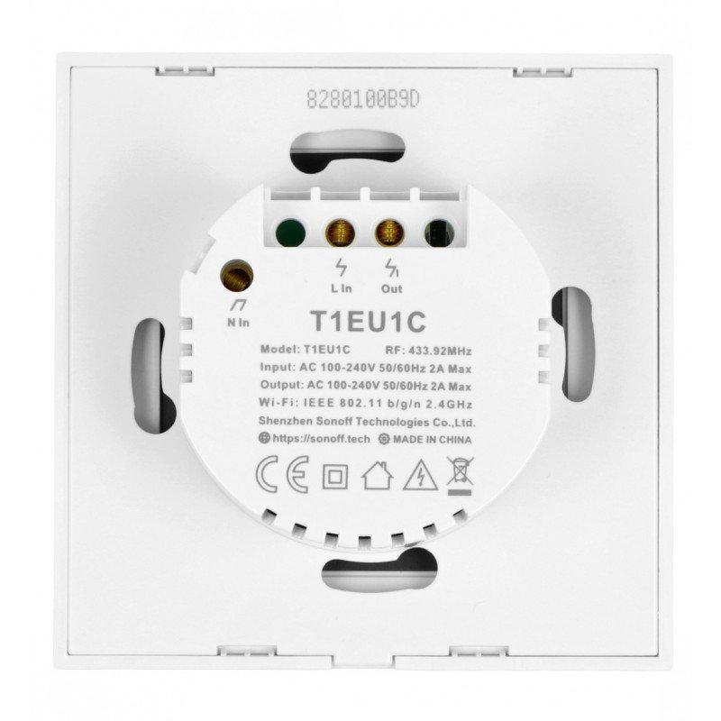 Sonoff T1EU1C-TX - touch light switch - WiFi