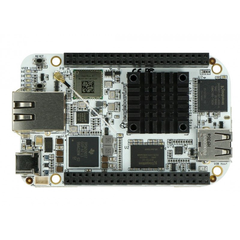 BeagleBone AI - ARM Cortex-A15 - 1.5GHz, 1GB RAM + 16GB Flash, WiFi and Bluetooth