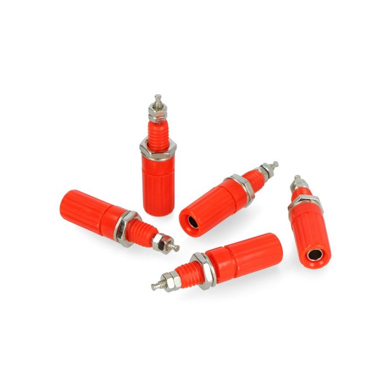 AL2418 socket - red - 4mm