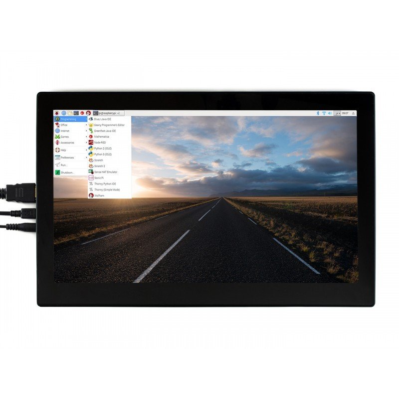 IPS 13.3'' capacitive LCD touch screen (H) 1920x1080px HDMI+USB V2 for Raspberry Pi 4B/3B+/3B/Zero