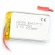 Battery Li-Pol Akyga 750mAh 1S 3.7V - JST-BEC connector + socket Battery Li-Pol Akyga 750mAh 1S 3.7V - JST-BEC connector + socket