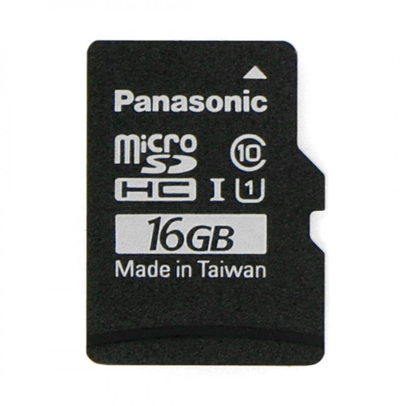 Panasonic microSD memory card 16GB 40MB/s Class A1 (without adapter) + Raspbian system for Raspberry Pi 4B/3B+/3B/2B/Zero