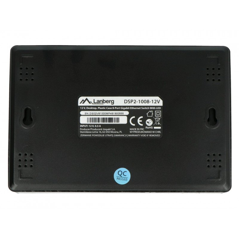 Lanberg Switch DSP2-1008-12V 8 ports 1000Mbps