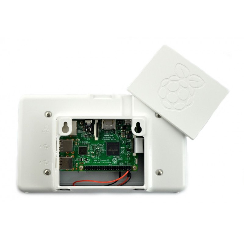 Case for Raspberry Pi , dedicated 7 '' screen and cameras - Premium Case white_