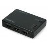 Video switch - 3 HDMI ports - with remote control and IR receiver - microUSB port - Lanberg SWV-HDMI-0003 - zdjęcie 2