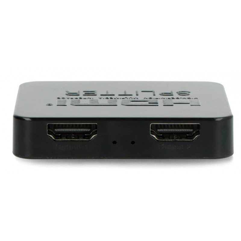 Lanberg HDMI Splitter - 2x HDMI 4K + mircoUSB black