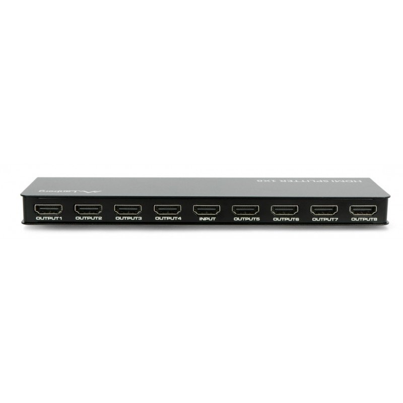 Lanberg HDMI Splitter - 8x HDMI 4K + power supply - black