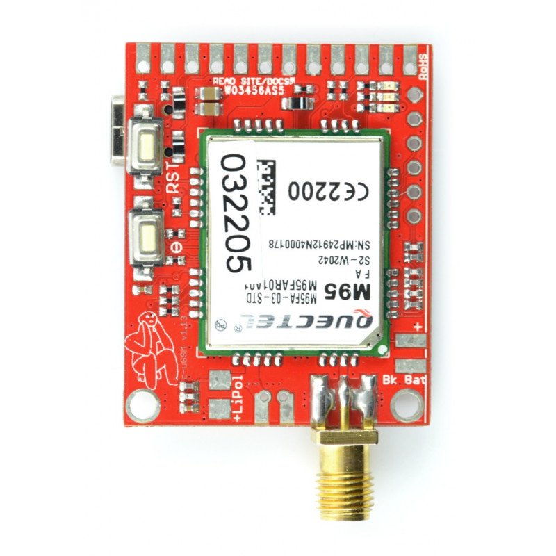 Module GSM GPRS dual SIM c-uGSM μ-v shield.1.13 - Arduino and Raspberry Pi - SMA connector