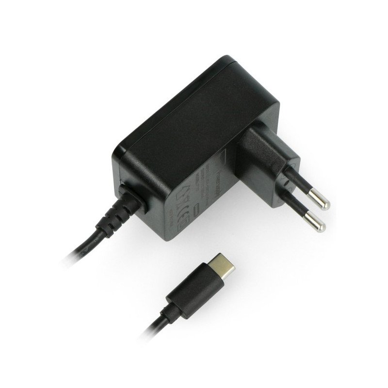 Type C USB power supply for Raspberry Pi 4 black 5V / 3A