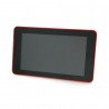 Case for Raspberry Pi 4B and 7" touch screen - red - zdjęcie 1