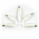 Crocodile connector 35mm white - 5 pcs.* Crocodile connector 35mm white - 5 pcs.*