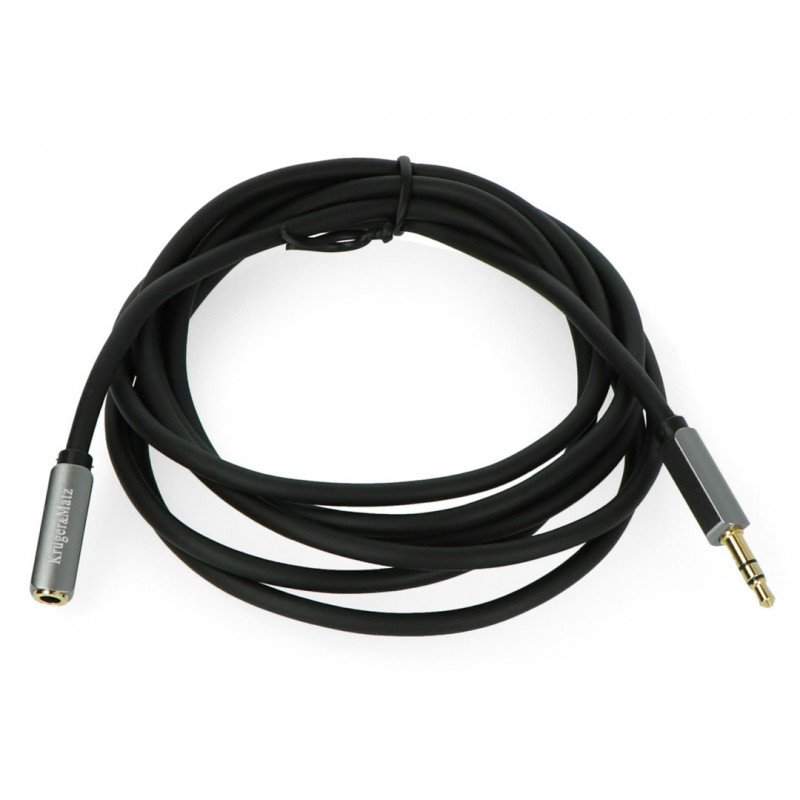 Kruger&Matz cable 3.5mm jack - 3.5mm stereo black jack - 1.8m