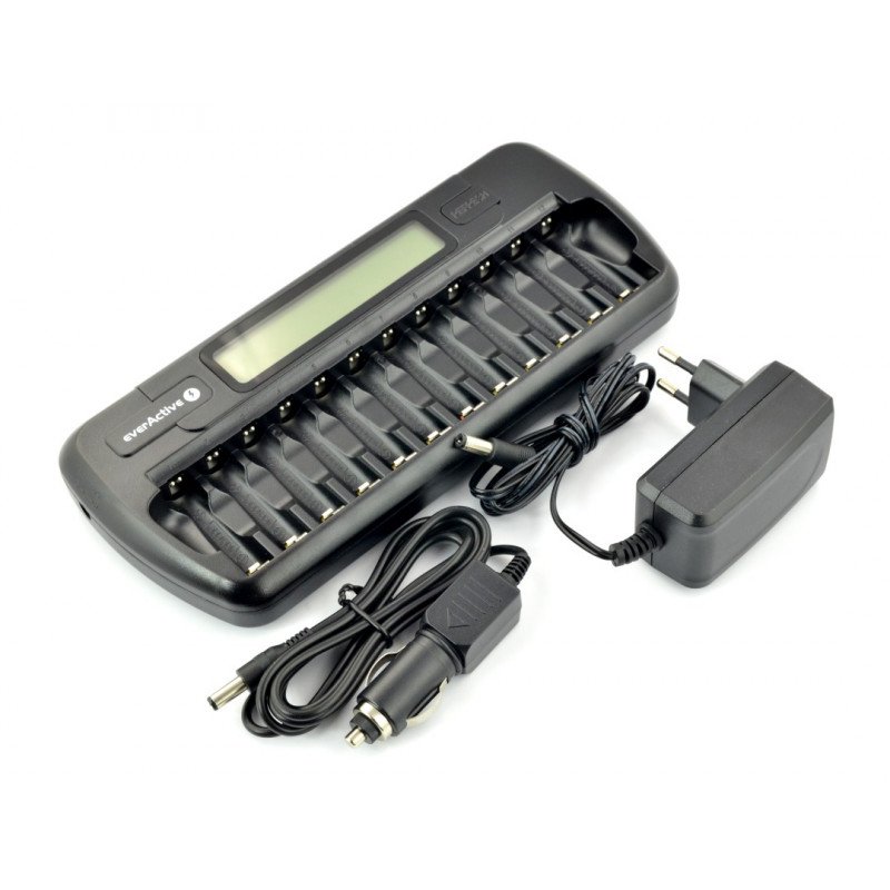 Battery charger everActive NC1200 - AA, AAA - 1 to 12 pieces
