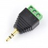 3.5mm jack plug with quick release screw - zdjęcie 1