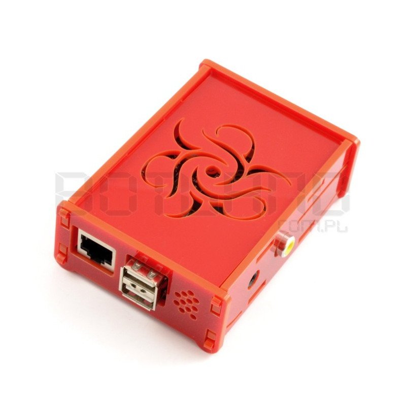 Raspberry Pi Model B Flower case - red