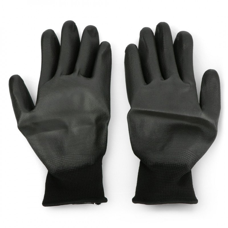Yato work gloves size 10 nylon - black