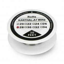 Resistance wire Kanthal A1 0.32mm 18Ω/m - 9.1m