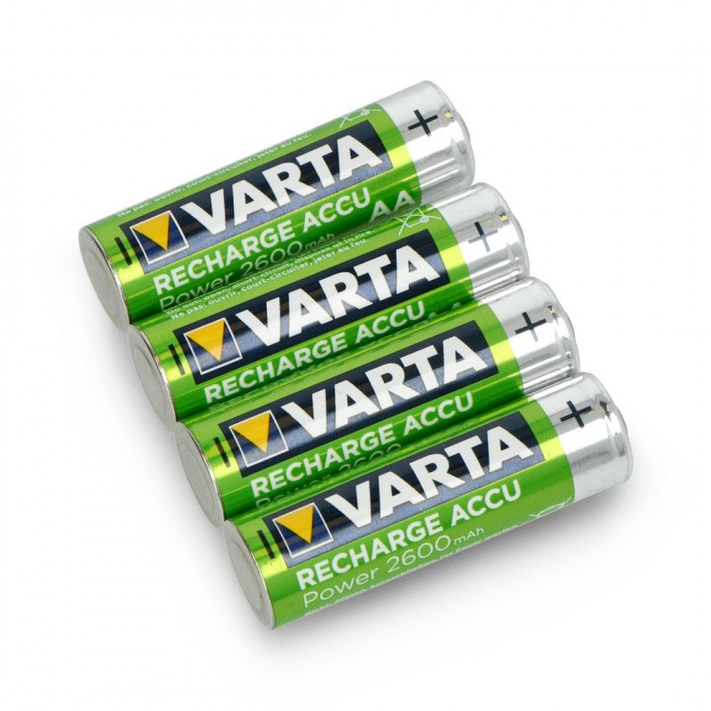 4 Piles LR06 VARTA AA Accu Power Rechargeables 2600mAh