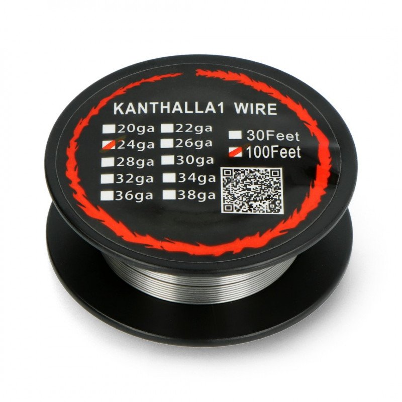 Resistance wire Kanthal A1 0.51mm 6Ω/m - 30.5m