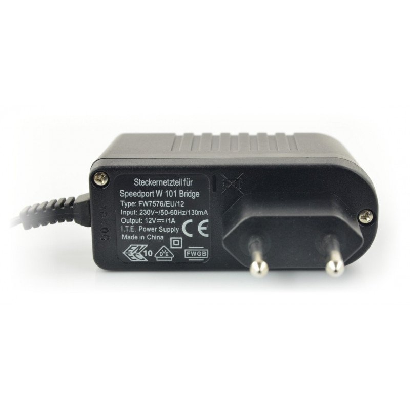 Switch mode power supply 12V / 1A - 5.5 / 2.5 mm DC plug