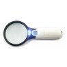 Magnifying glass with LED illumination 70/18mm 3x/45x - zdjęcie 2
