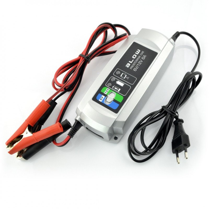 Charger, charger for 6V/12V - 6A lead-acid batteries