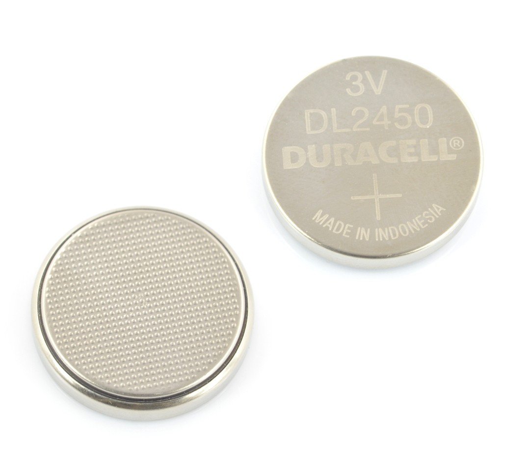 Lithium Battery CR2450 3V Duracell Botland Robotic Shop