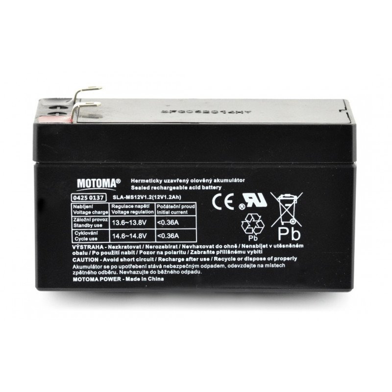 12V 1.2Ah Motoma gel battery
