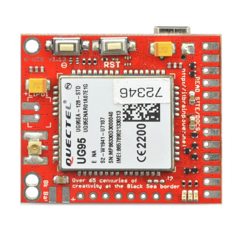 GSM-3G-SIM-card - d-u3G μ-v shield.1.13 - Arduino and Raspberry Pi connector.FL