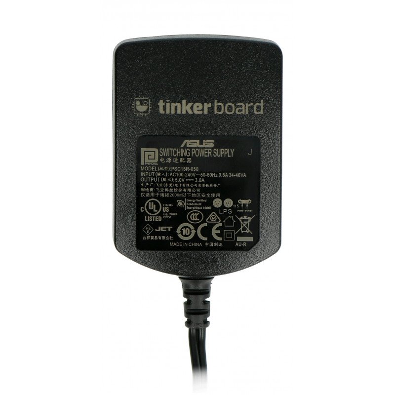 MicroUSB 5V/3A power supply for Asus Tinker Board