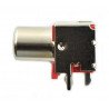 Angled female RCA socket, shielded THT with red marker - zdjęcie 2