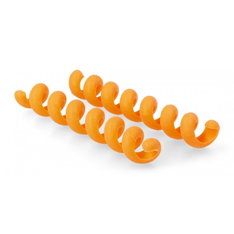 Organiser for cables Blow - flexible orange spring - 2pcs.