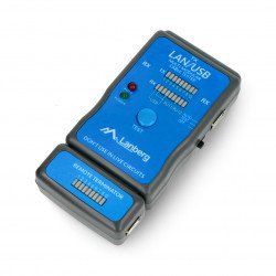 Cable tester RJ45/RJ11/RJ12/USB - Lanberg NT-0403