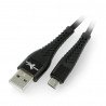eXtreme Spider USB A cable - microUSB 1.5m - black - zdjęcie 1