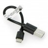 Goobay USB-C charging and sync cable 0.1m black - zdjęcie 3