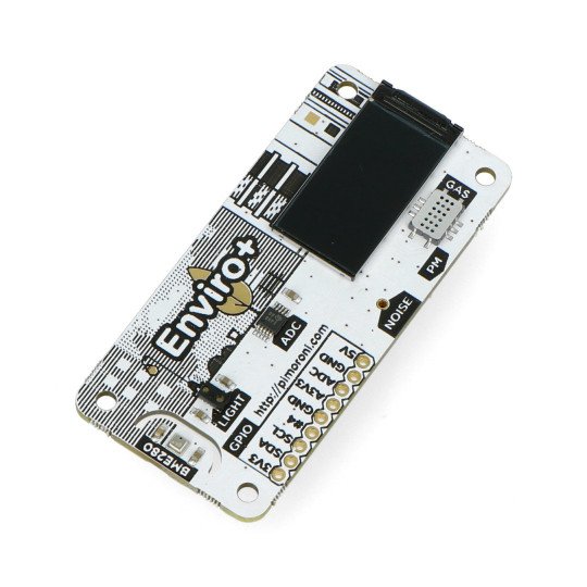 Enviro pHAT - sensor for temperature, humidity, pressure, light, gas, ADC with microphone - cap for Raspberry Pi