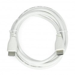 Cable HDMI 2m 30awg white - Raspberry Official