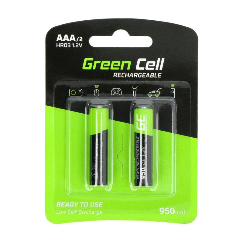 Green Cell battery HR03 AAA Ni-MH 950mAh - 2pcs.
