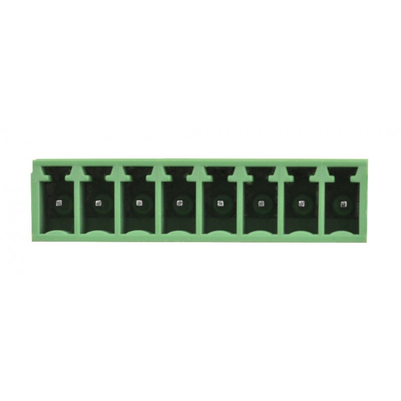 Mounting strip, male, 8-pin, 3.5 mm pitch, vertical, built-in