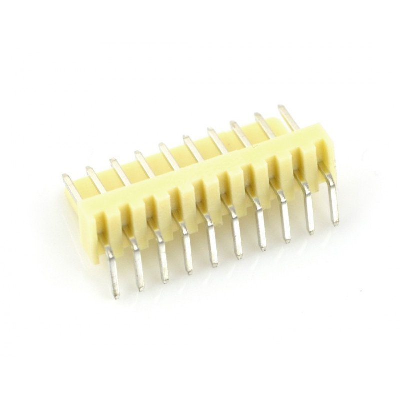 2,54 mm - angular plug 10-pin - 5 pcs