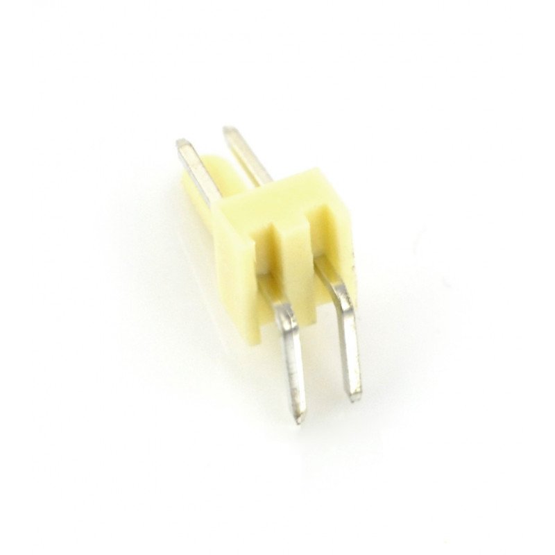 Raster 2.54mm connector - 2-pin angle connector - 5pcs.