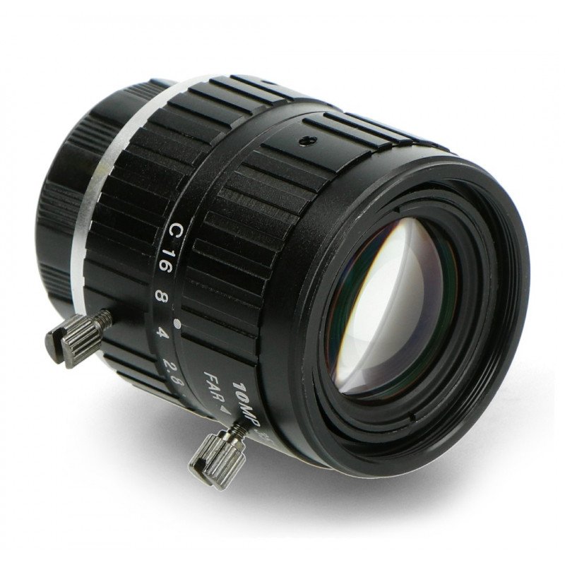 Narrow angle lens 10Mpx 35mm C Mount - for Raspberry Pi camera - Seeedstudio 114992275
