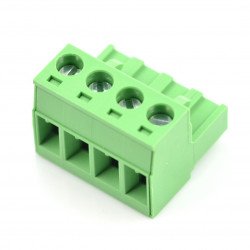 Assembly bar female 4-pin, raster 5,08mm